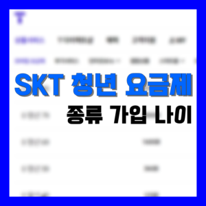 Read more about the article SKT 청년 요금제 종류, 가입 나이 알아보기