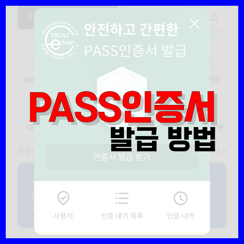 Read more about the article 통신사 PASS인증서 발급 방법과 사용처 정리