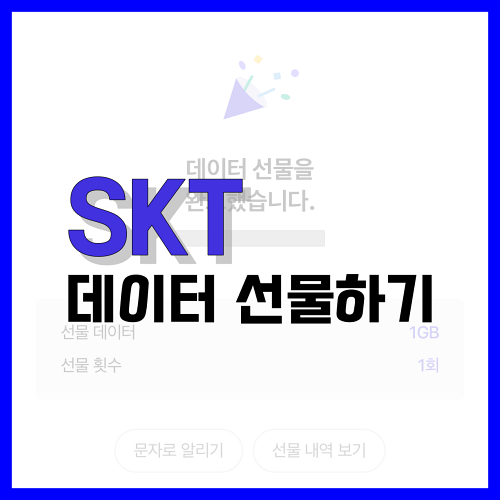 Read more about the article SKT 데이터 선물하기 이용 방법 정리